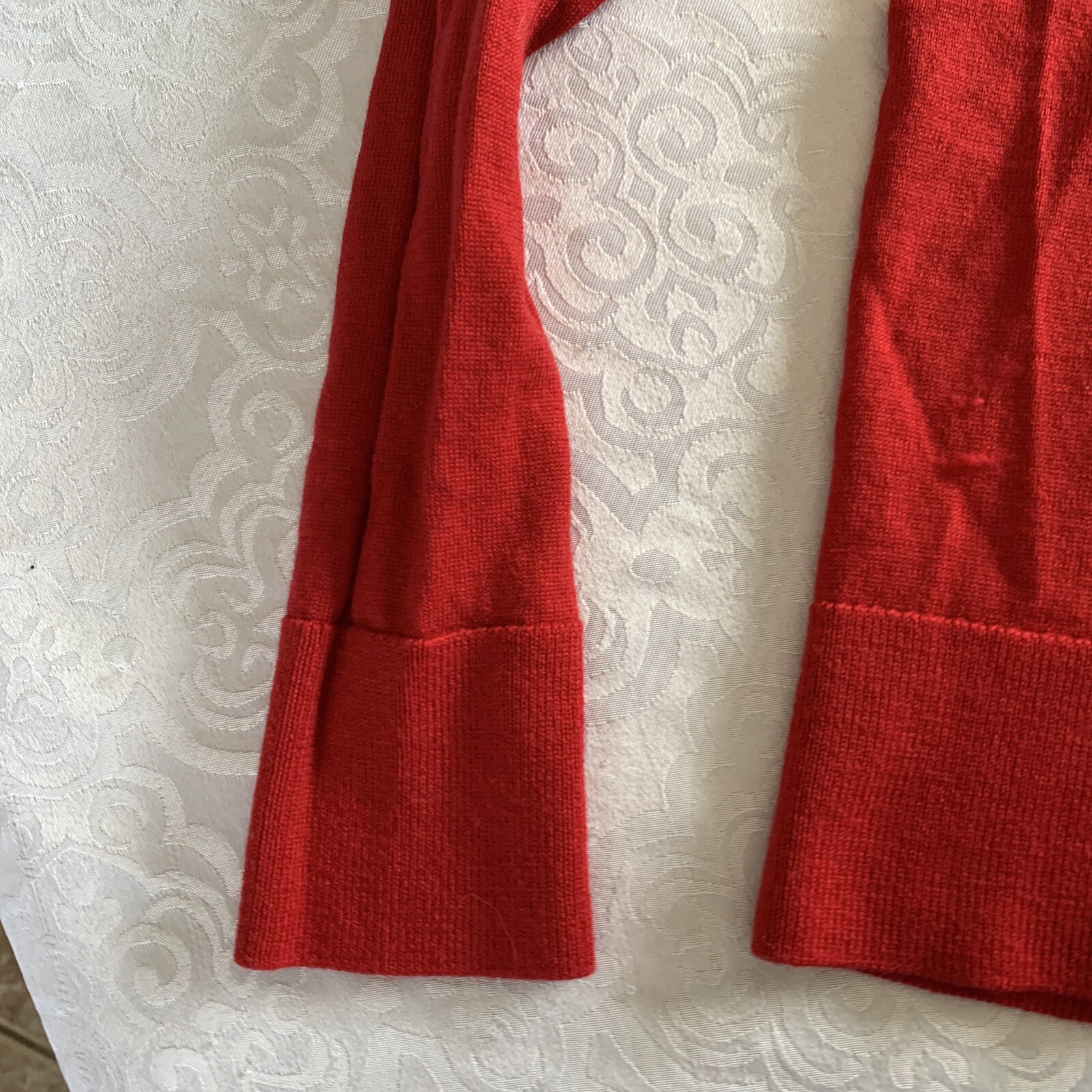 Women’s Small Pendleton Pullover V Neck Red Sweat… - image 5