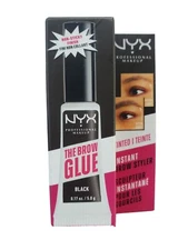 NYX Professional Makeup Eyebrow Gel - Black TBG05- The Brow Glue Tinted Brow Gel