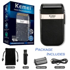 Kemei Electric Shaver Trimmer Razor Rechargeable Hair Beard Shaving