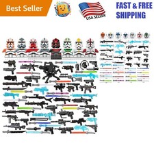 82pcs Military Minifigures Weapon Armor Kit - Compatible with Major Block Brands
