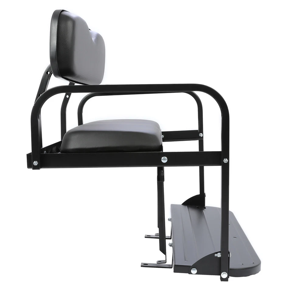 For Yamaha G2, G9 Golf Cart Flip Folding Rear Back Seat Kit Black Powder Coated - Image 4 of 4