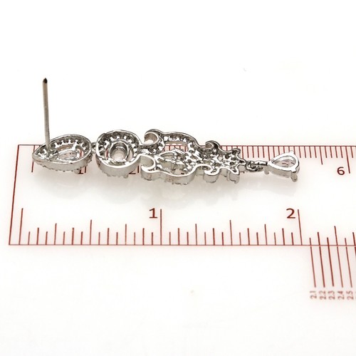 Elegant Cz Braut Halskette und Ohrringe Im Set Mehrere Farben für Damen - Bild 47 von 110