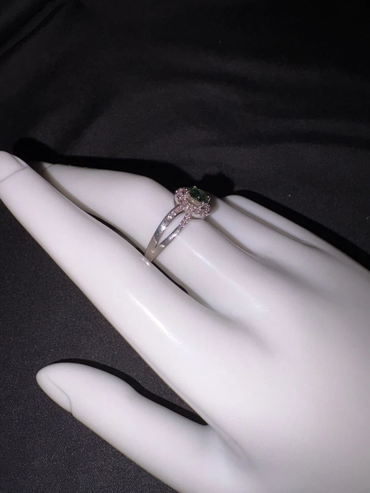 Hermoso anillo piedra natal peridoto FJ talla 8 Foto 2 de 4