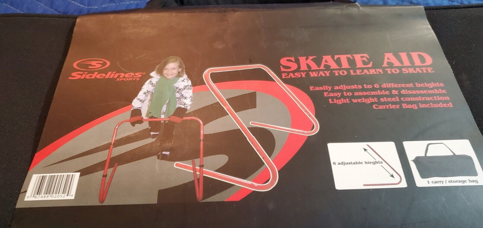 Skate Aid Easy Way To Learn To Skate Sports Kids Ice Training w/Carry Case