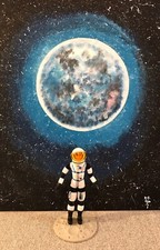 Custom Major Matt Mason MOON BASE STAND ONLY - MATT MASON FIGURE NOT INCLUDED 