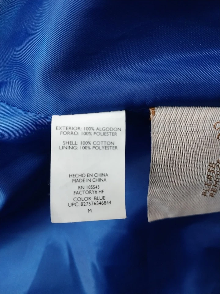 Daisy Fuentes Moda Coat Women's Size Medium Blue Double Breasted Lined Jacket  - Image 4 of 4