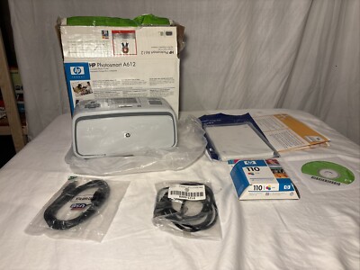 HP Photosmart A612 Mobile Inkjet Printer w/ brand new ink.