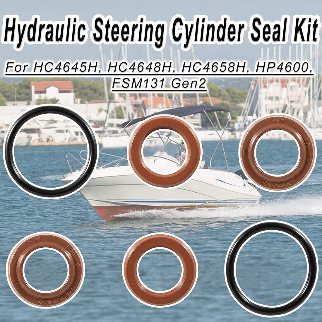 For SeaStar BayStar Cylinder Seal Kit HC4645H HC4648H HC4658H HP4600