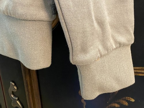 $795 eleventy FULL-ZIP BOMBER SWEATSHIRT | GREY SAND | Medium - Picture 6 of 15