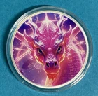 Hayleybug Mint “Digital Inferno” 1 oz Colorized Silver Round #13/15