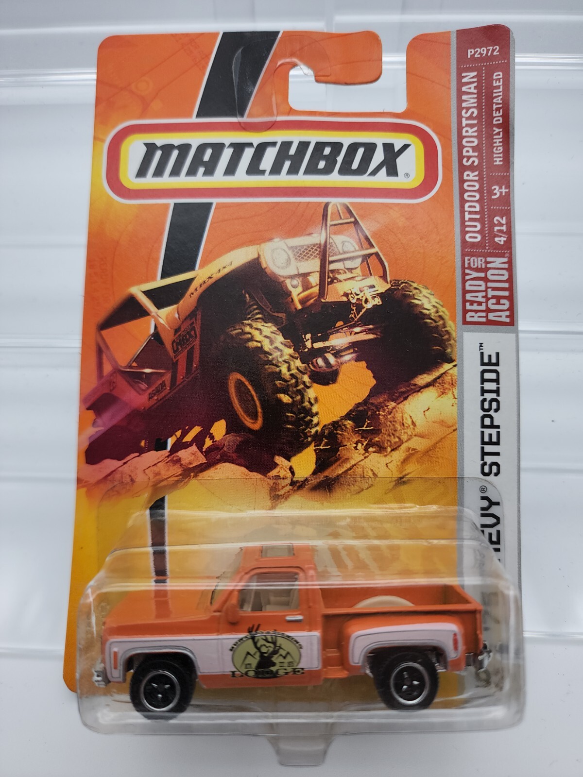 Matchbox Diecast Outdoor Sportsman 75 Chevy Stepside Orange - Hunting & Fishing