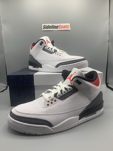 jordan 3 retro white fire red black