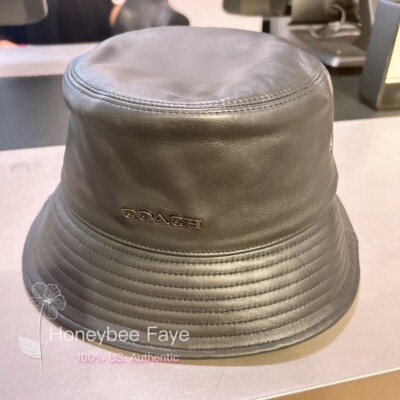 Coach unisex lamb leather bucket hat M/L NWT Coach men main image 4