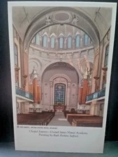 Postcard Chapel Interior-Naval Academy , Reprint -Painting by Ruth Safford
