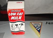 Melissa and Doug Wooden Food Lot 2 Milk  Swiss Cheese see pics free ship