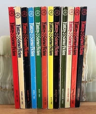 1980-89  Science Fiction & Fantasy Magazine Lots 12 issues Complete VG++