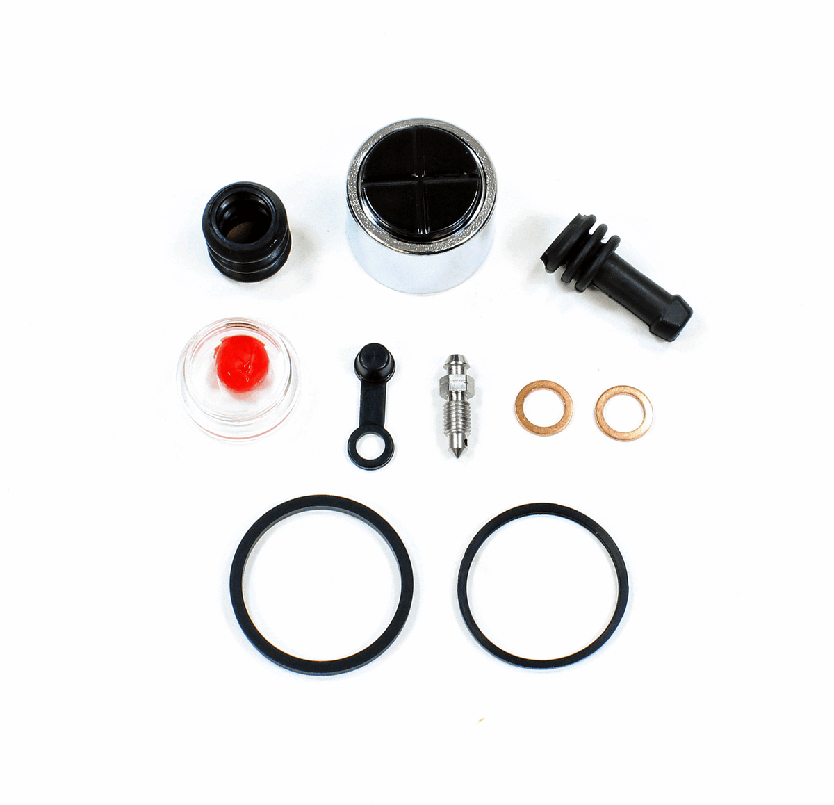 ボブ Brake Caliper Seal & SS Piston Kit for 2000 - 2001 Kawasaki