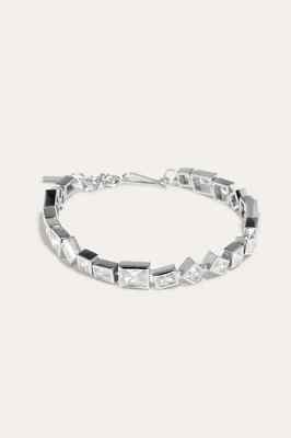 $435.00 Completedworks Dare Zirconia and Recycled Silver Bracelet- One Size