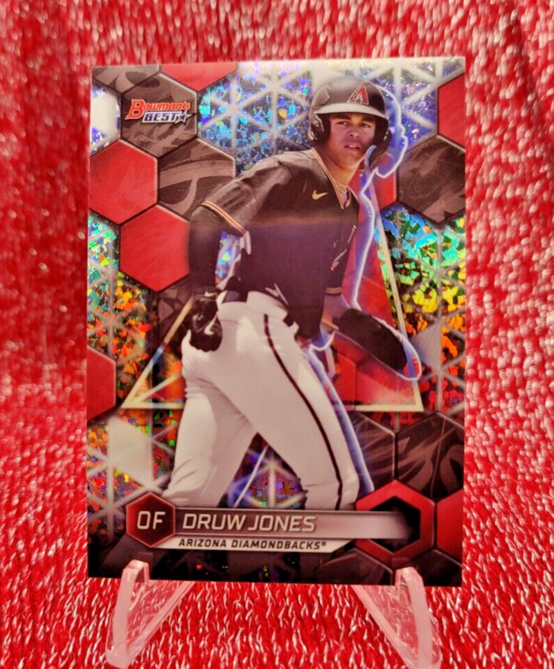 Druw Jones - #124/299 - MINI-DIAMOND REFRACTOPR - 2023 Bowman's Best - TP-8