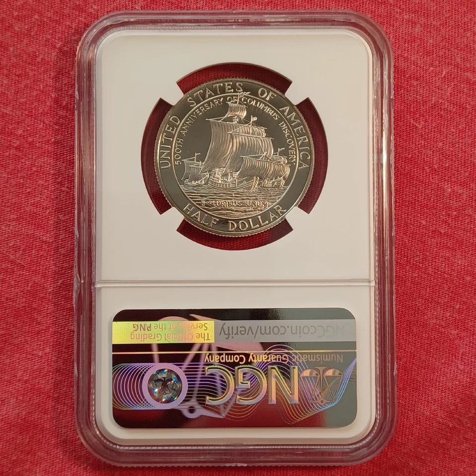 USA 1992-S Half Dollar 50c Coin: Columbus Quincentenary - NGC X 9.9 PR69 - Image 2 of 2