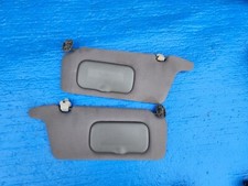 2001-2005 Honda Civic Sun Visor Pair Lh Rh Driver Passenger Oem Gray