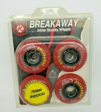 Kryptonics USA Breakaway Inline Hockey Wheels Vintage In Package 72mm 4 pack