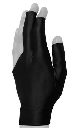 KUGELSICHER Deluxe schwarz Spandex Pool Billard Snooker 3 Drei Finger Handschuh - Bild 3 von 3