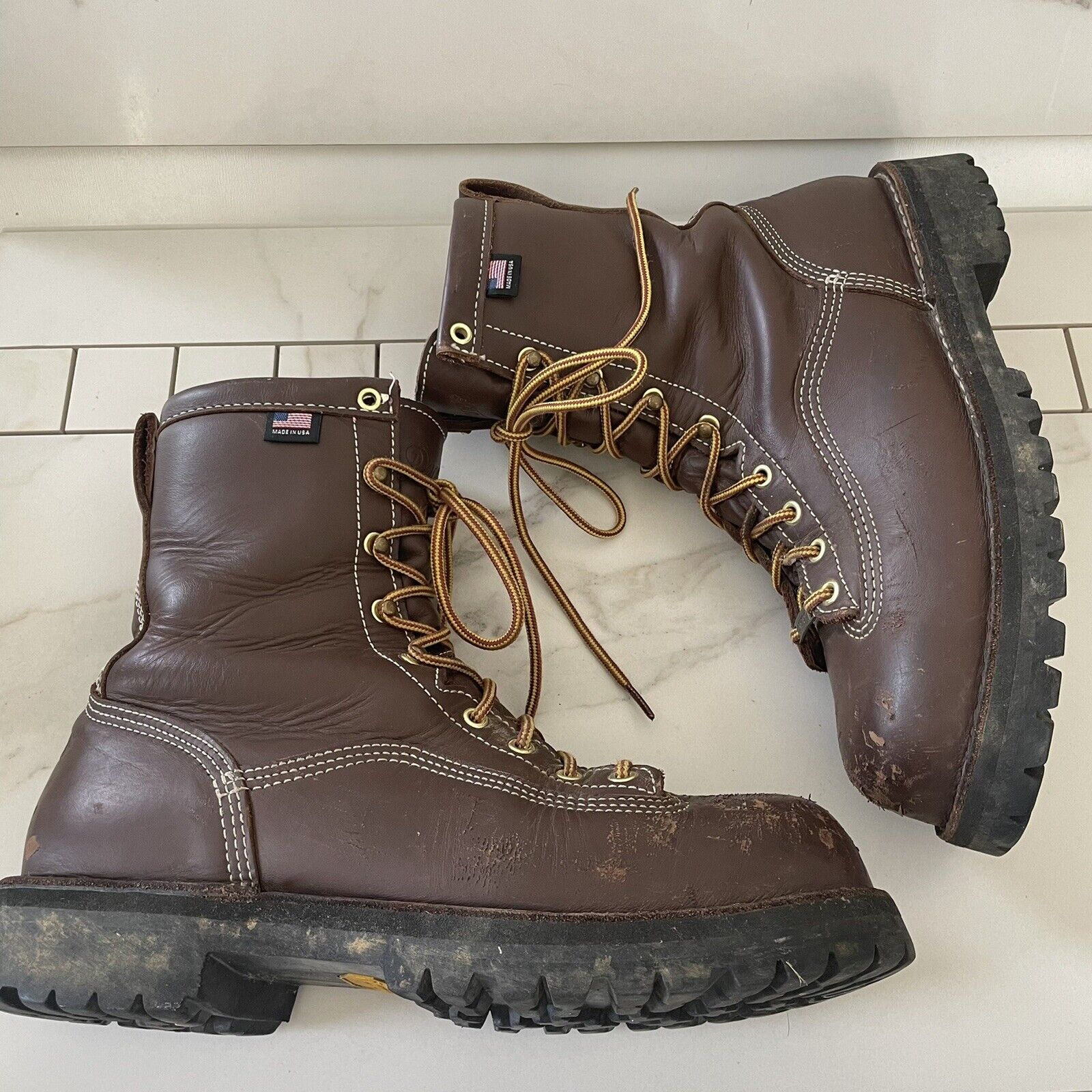 Danner Super Rain Forest Boots Gore-Tex 11565 Brown Leather 