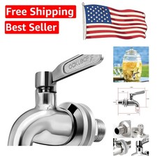 Universal Fit Stainless Steel Beverage Dispenser Faucet - 304 Food Grade Quality