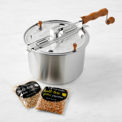 Whirley Pop 6 Qt Stovetop Popcorn Popper Gift Set Metal Gears