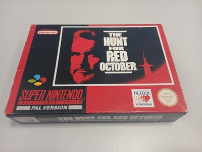 The Hunt for Red October - Super Nintendo - SNES -CIB- OVP - mittelmäßi. Zustand