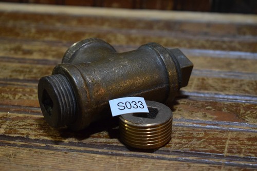 ALL BRASS 1-1/4" FIP PIPE TEE MIP PIPE PLUG 3/8" DRIVE MIP PLUG SQUARE 5PC LOT - Picture 16 of 16