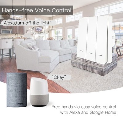 Zigbee Tuya Smart Switch Panel Smart Key Switch Mobile App Control Zero Fire