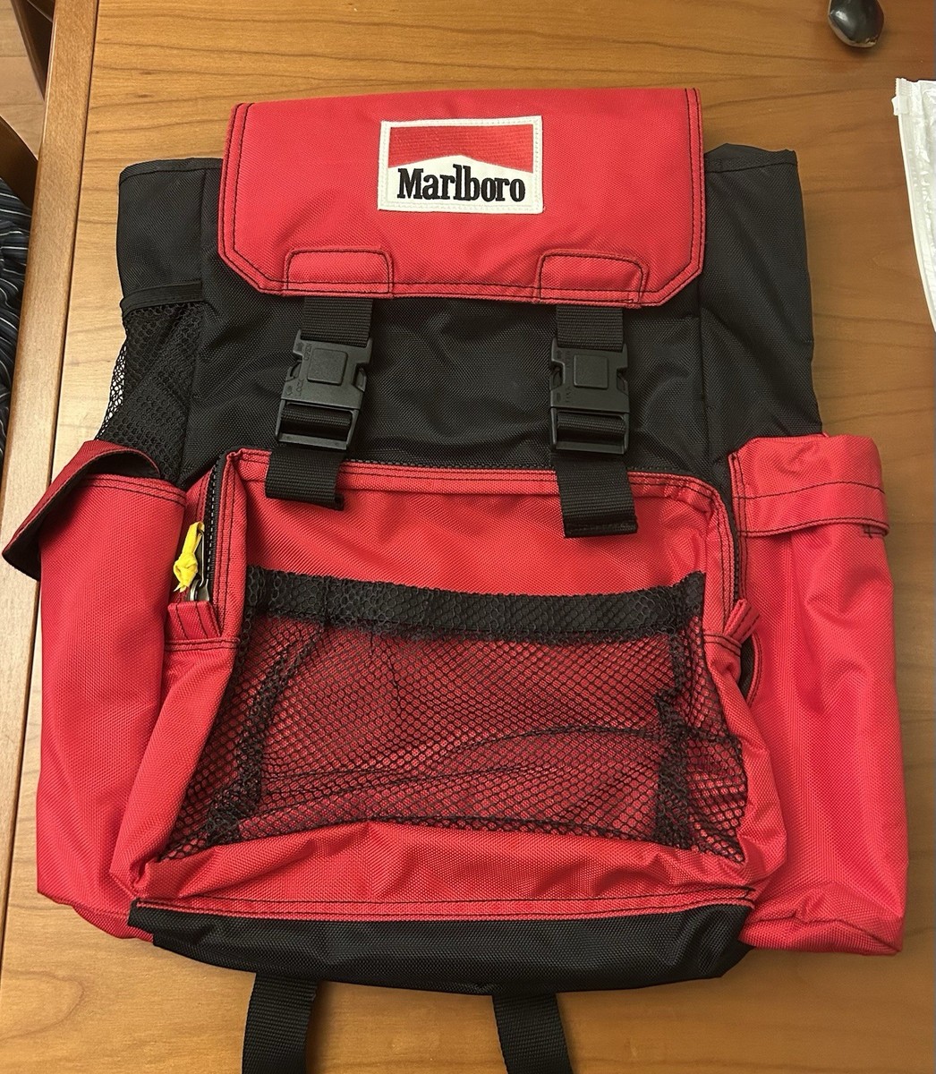 エ*)様 Marlboro ボディバッグ レッド・ブラック Marlboro Vintage Sling Bag Racing Red Vintage Y2K Crossbody Back