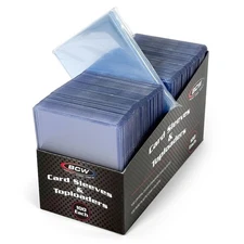 Card Sleeves and Toploaders for Card Combo - 100 Count | Premium Top Loaders ...