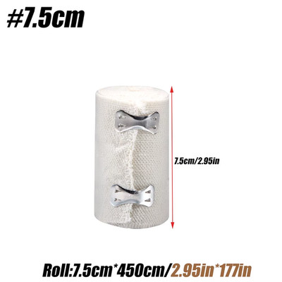 1 Roll Elastic Bandage Wrap,Stretch Compression Bandage Stretches up to 450Cm fo