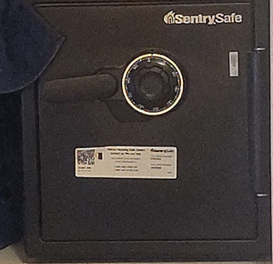 SentrySafe Large Black Fire Safe Dial Combination Lock 60 Min SFW123CS