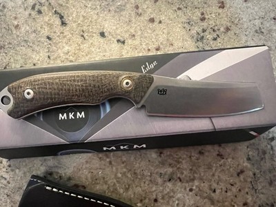 MKM Pocket Tango 3 2.91  Magna Cut Sheepsfoot. Green Burlap Micarta.