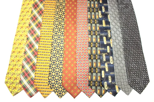 LOT OF 10 ALDO RIZZUTI silk ties. Made in Italy F94708