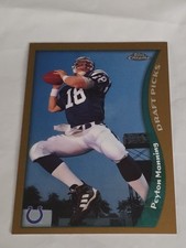 PEYTON MANNING 1998 Topps Chrome HOF Football Rookie Card 165 Indianapolis Colts. rookie card picture