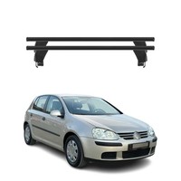 Menabo DachträGer GrundtäGer FüR VW Golf 2003-2008 5TüR 50Kg Alu Schwarz 2 Tlg
