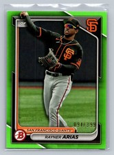 2024 Bowman Rayner Arias Prospects Neon Green #/399 #BP-127