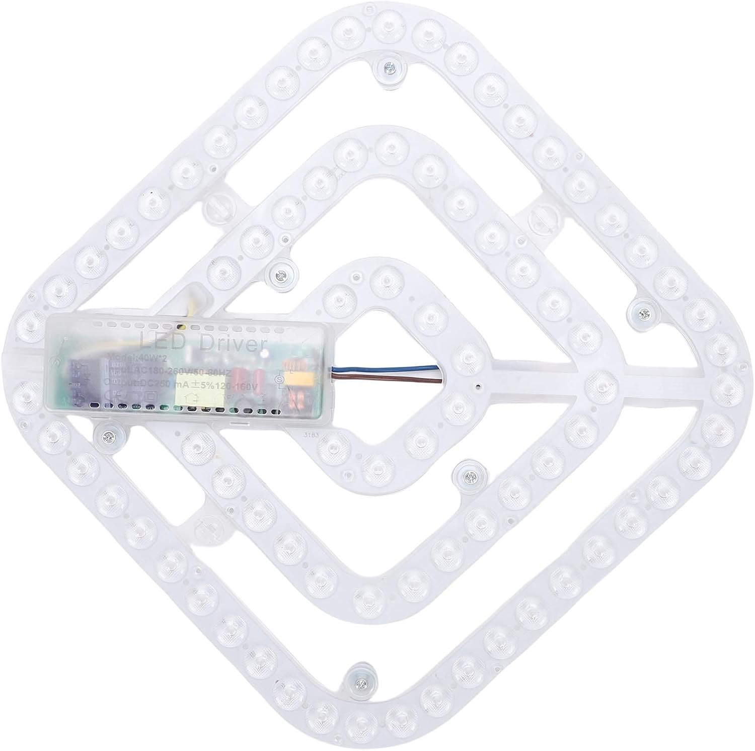 Ricambio Luce LED Ventilatore 40W | 3 Temperature | Risparmio 80%