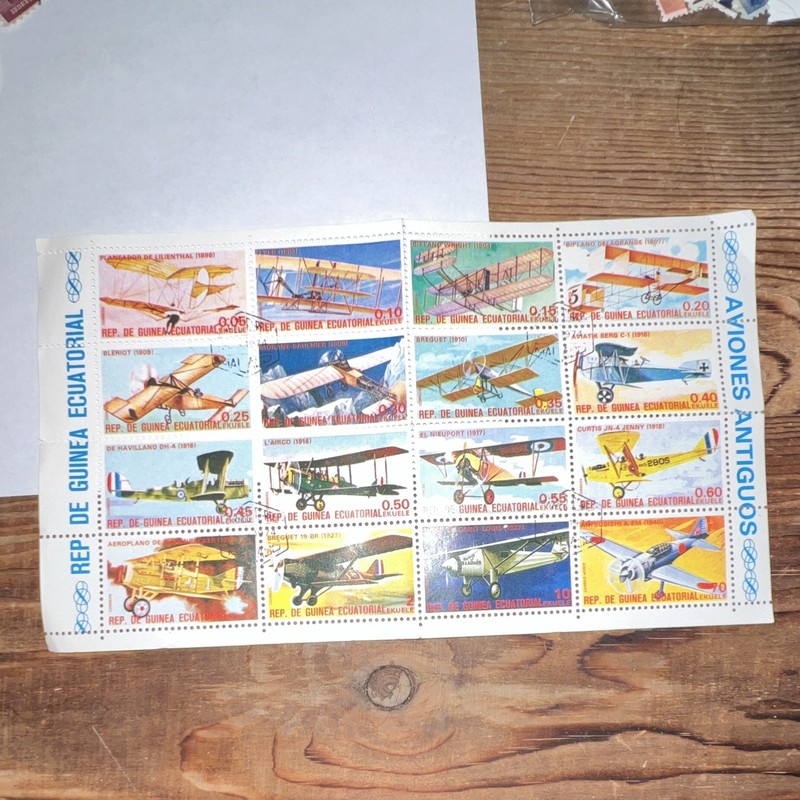 Equatorial Guinea 1977 Aviation Miniature Sheet Stamp Set Multicolor MNH