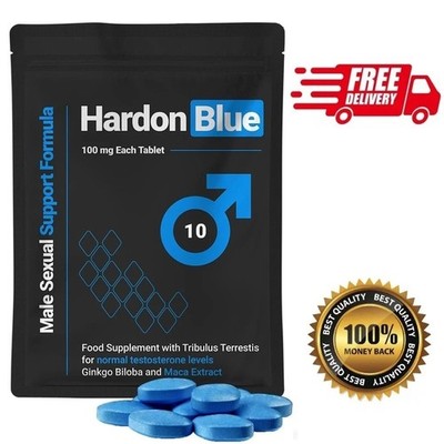 HARDON BLUE - NEW . 72 Hour Natural Peak Male Enhancement Supplement (10 Pills )