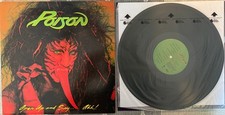 Poison Open Up Say Ahh! OG 1988 Banned Cover Art LP Vinyl Record VG++ Archival