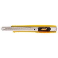 Dewalt 9 Mm Metal Body Snap Knife With Ribbed Comfortable Grip Rust Resistant Dewalt 9 Mm Metal Body Snap Knife With Ribbed Comfortable Grip Rust Resistant