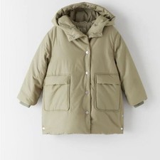 Zara Kids Khaki Hooded Jacket