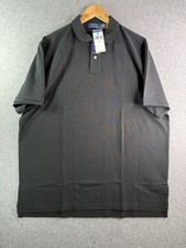 Polo Ralph Lauren Classic Fit Mesh Short Sleeve Polo Shirt Black Mens XL NEW