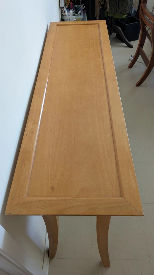 Beautiful Wooden Console Honey Colour Very Elegant Three Drawers - Image 4 of 4